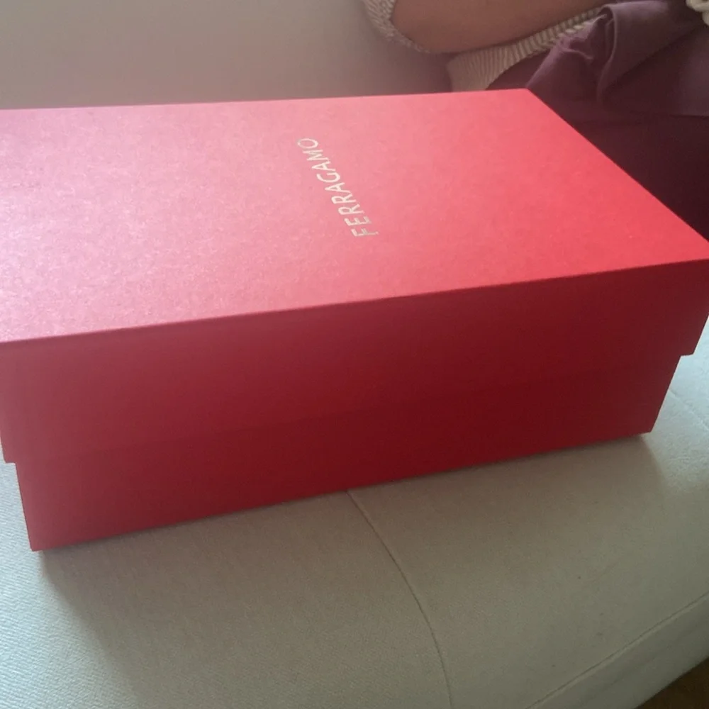 Salvatore Ferragamo Red Garment box  for high hills  shoe box